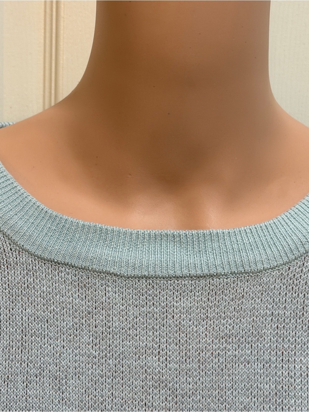 ModCloth Pale Blue Basset Hound Intarsia Knit Sweater Crew Neck - Picture 9 of 12